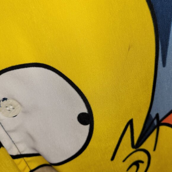 The Simpsons Homer Duff Beer Short Sleeve Button-Up Shirt Mens size XL - Picture 5 of 5